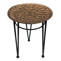 Found & Fable Round Metal Plant Stand, 21"