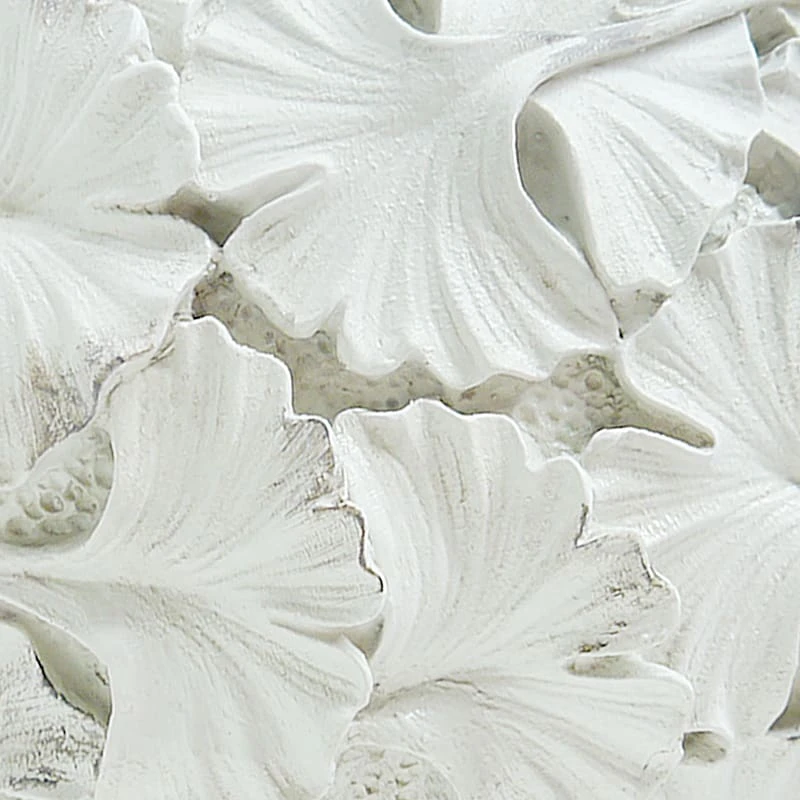 Found & Fable White Ginkgo Leaf Decorative Sphere, Small - Image 2