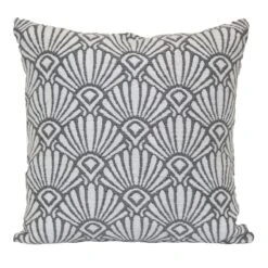Found & Fable Woven Jacquard & Lurex Outdoor Throw Pillow, 18"