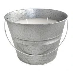 Galvanized Metal Citronella Bucket Candle, 28oz