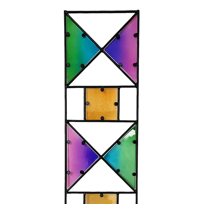 Geometric Glass Garden Stake, 40" - Image 2