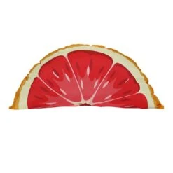 Grapefruit Shaped Outdoor Throw Pillow, 14x26
