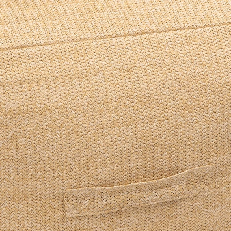 Hermosa Brown Outdoor Pouf, 20" - Image 2