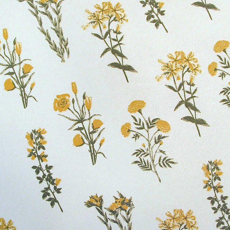 Honeybloom Floral Print Outdoor Wicker Settee Cushion - Image 2