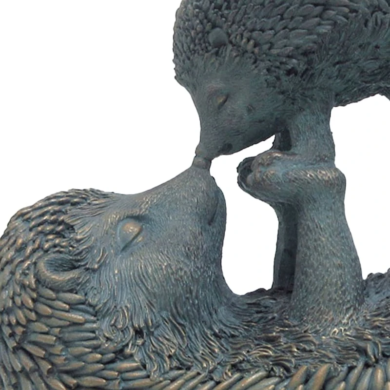 Honeybloom Hedgehog Mother & Baby Figurine, 7.9" - Image 2