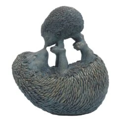 Honeybloom Hedgehog Mother & Baby Figurine, 7.9"