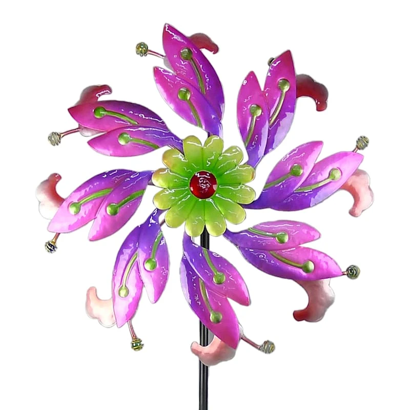 Jumbo Metal Wind Spinner Garden Stake - Image 2