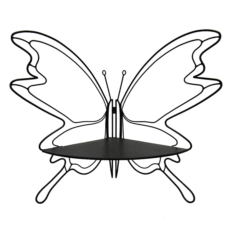 Laila Ali Butterfly Silhouette Plant Stand, 18"