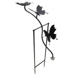 Laila Ali Butterfly Wind Motion Garden Stake, 37"
