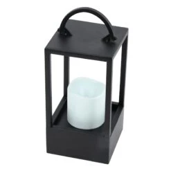 Laila Ali Outdoor Black Lantern, 10"