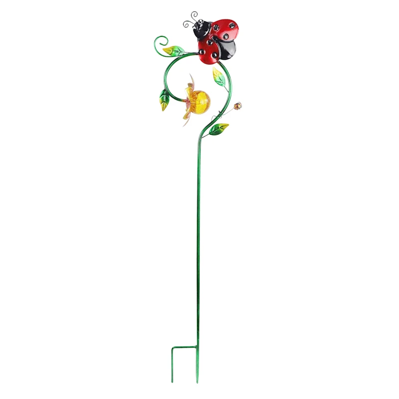 LED Ladybug Garden Stake, 36"