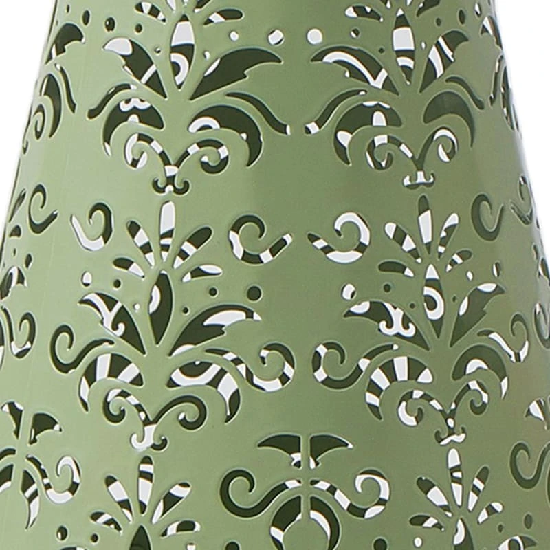 Light Green Decorative Shadow Lantern, 8.3" - Image 2