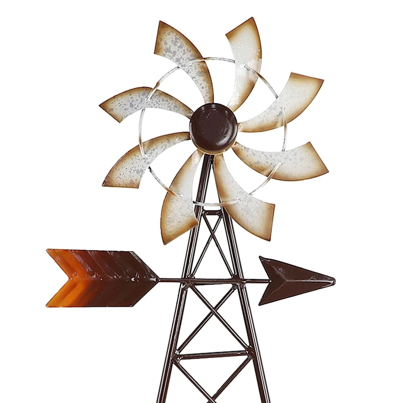 Metal Barn Pinwheel Yard Stake, 27.5" - Image 2