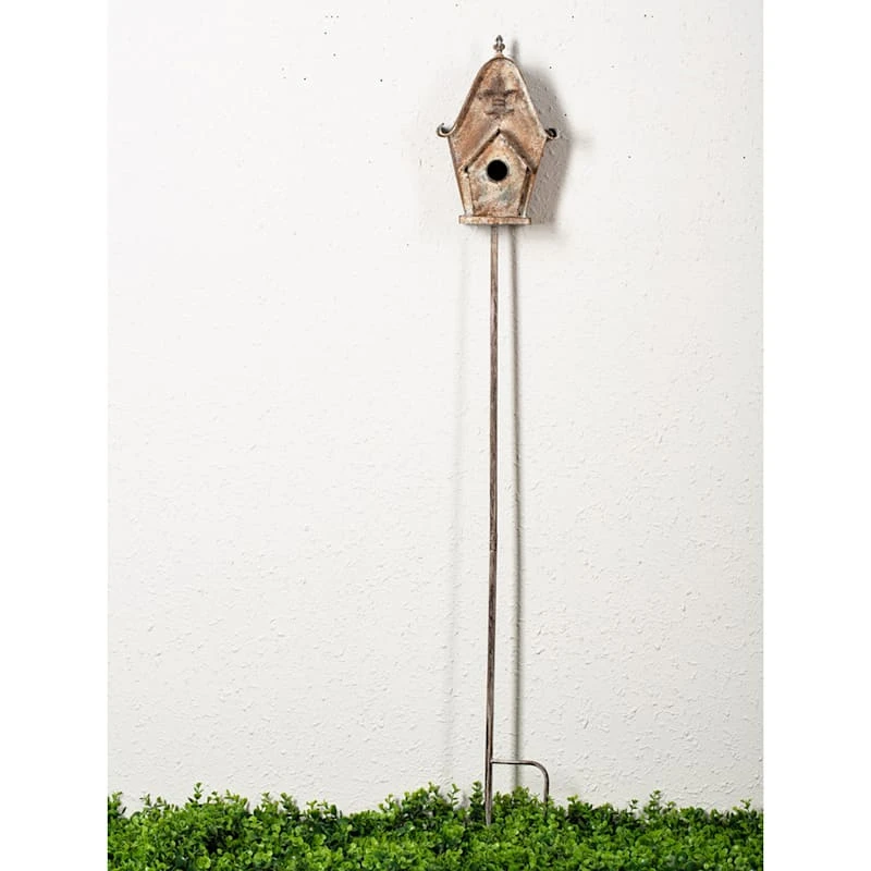 Metal Bird House Stake, 58" - Image 2