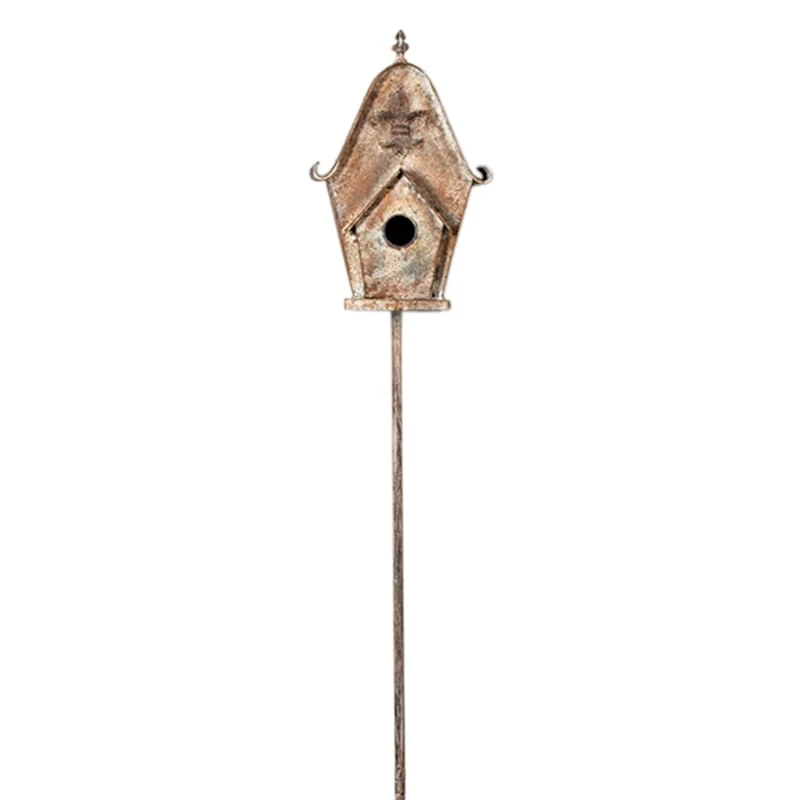 Metal Bird House Stake, 58"