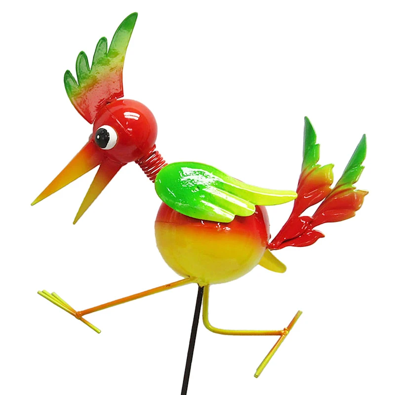 Metal Whimsy Bird Garden Stake, 32" - Image 2