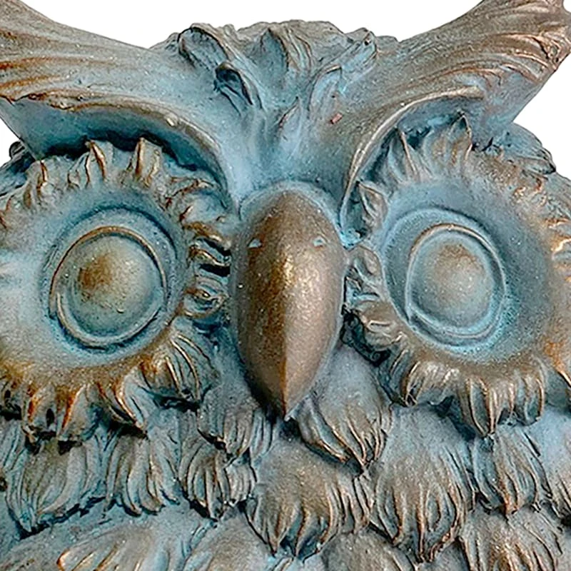 Metallic Owl Garden Statue, 6" - Image 2