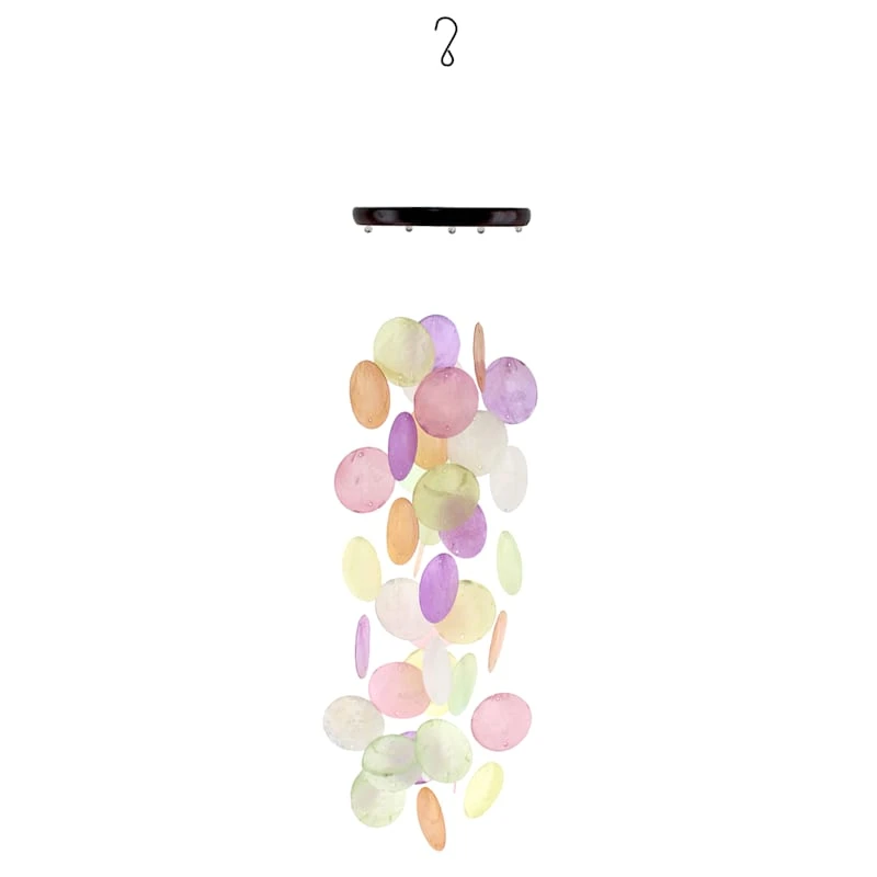 Multi-Color Shell Wind Chime, 30"
