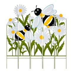 Multi-Panel Bumble Bee Garden Stake, 41.5"