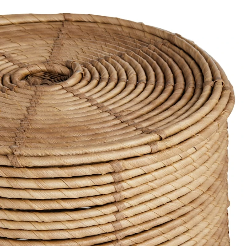 Natural Wicker Plant Stand, Large - Image 2