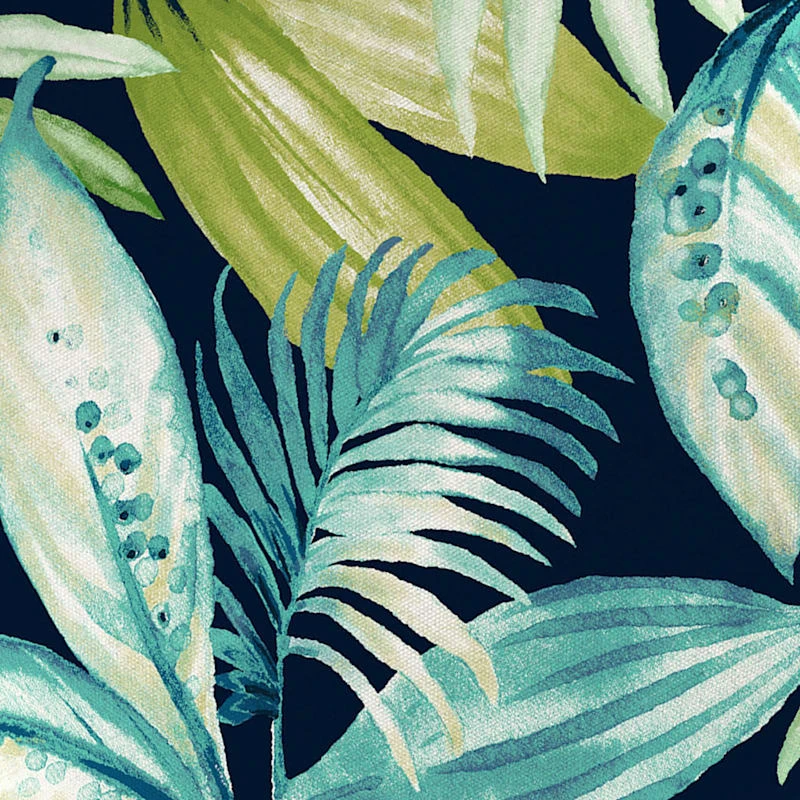 Navy Seneca Gusseted Outdoor Bench Seat Cushion - Image 2