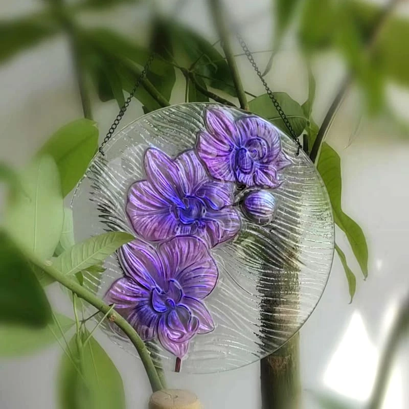 Orchid Suncatcher, 12" - Image 3