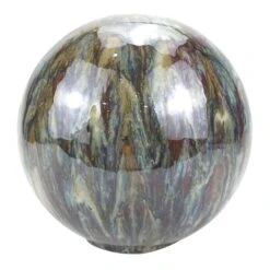 Outdoor Blue Molten Sphere Figurine, 8"