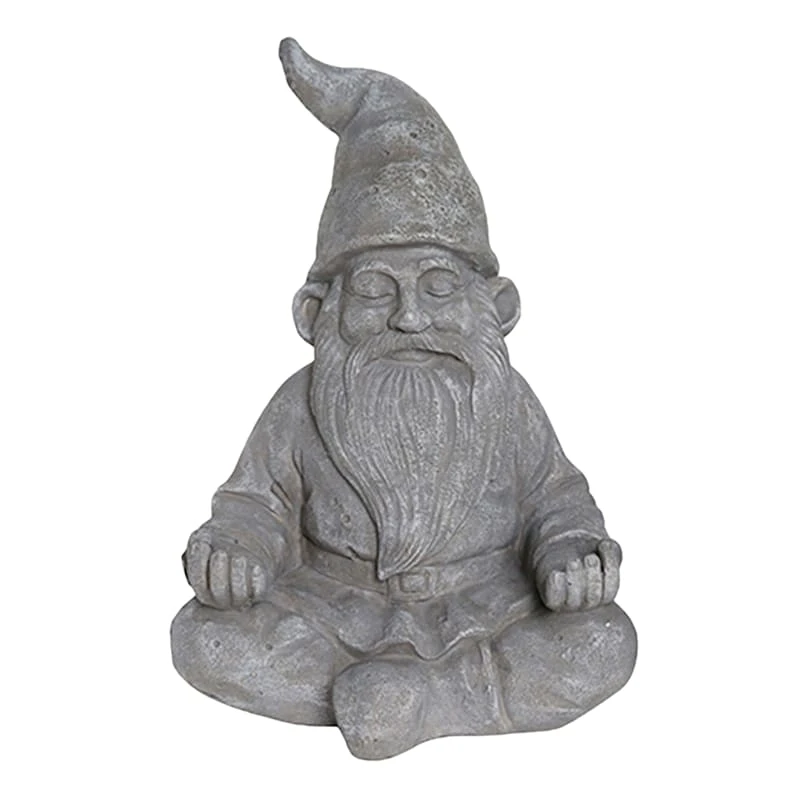 Outdoor Buddha Gnome Figurine, 12"