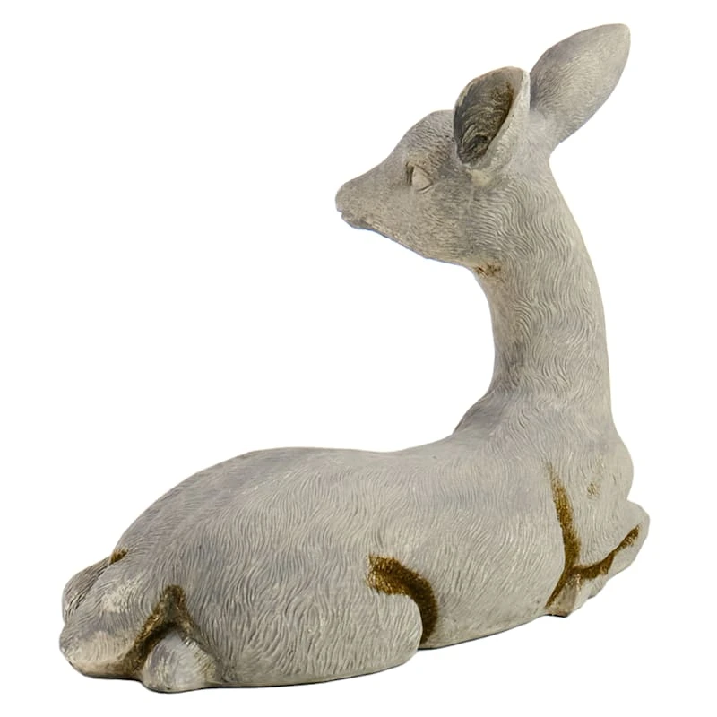 Outdoor Laying Deer Figurine, 17" - Image 2