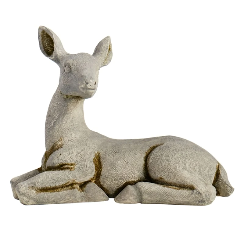 Outdoor Laying Deer Figurine, 17" - Image 3