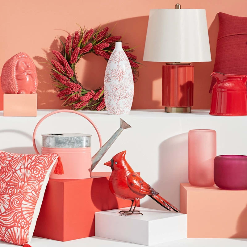 Outdoor Red Metal Cardinal Figurine, 11" - Image 3