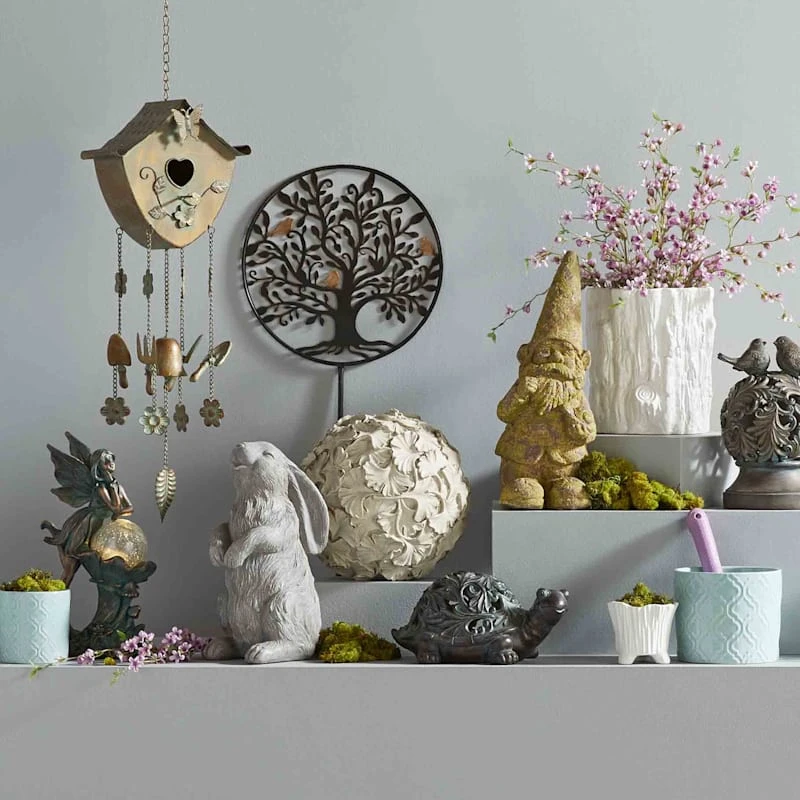 Outdoor Rustic Copper Fairy Solar Light Figurine, 12.5" - Image 5