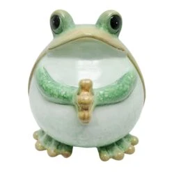Outdoor Terracotta Frog Figurine, 7"