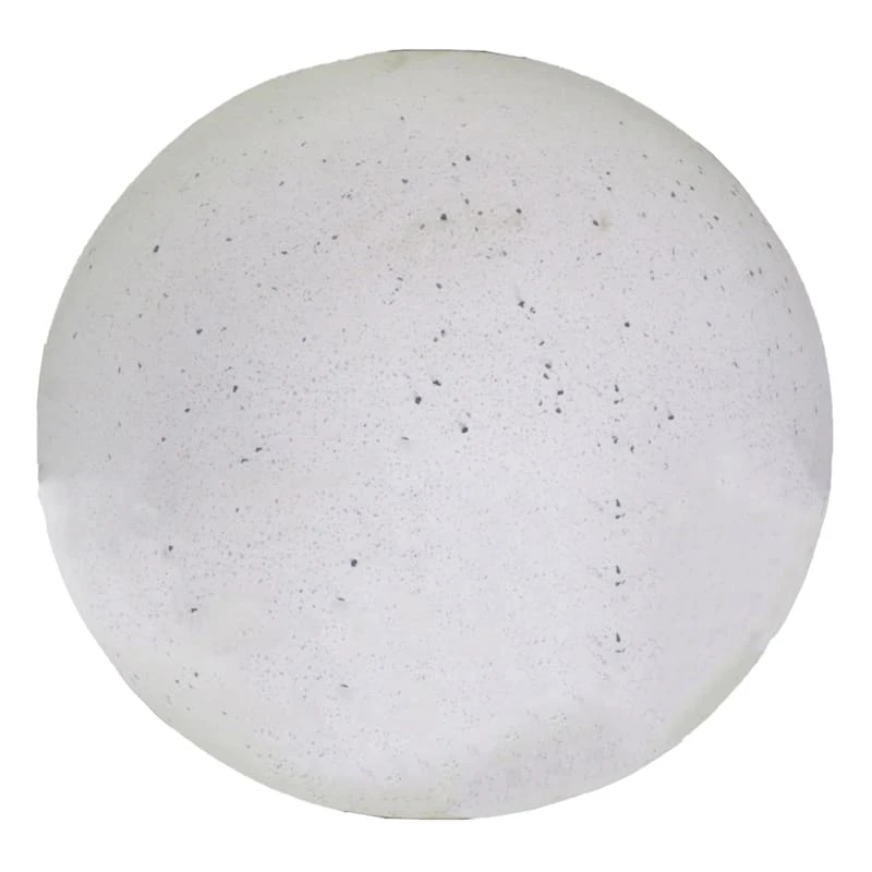 Outdoor White Terrazzo-Look Sphere Figurine, 10"