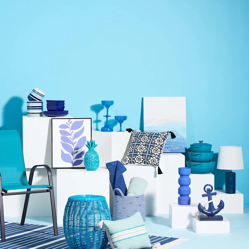 Providence Navy Blue Anchor Garden Statue, 13.5" - Image 2