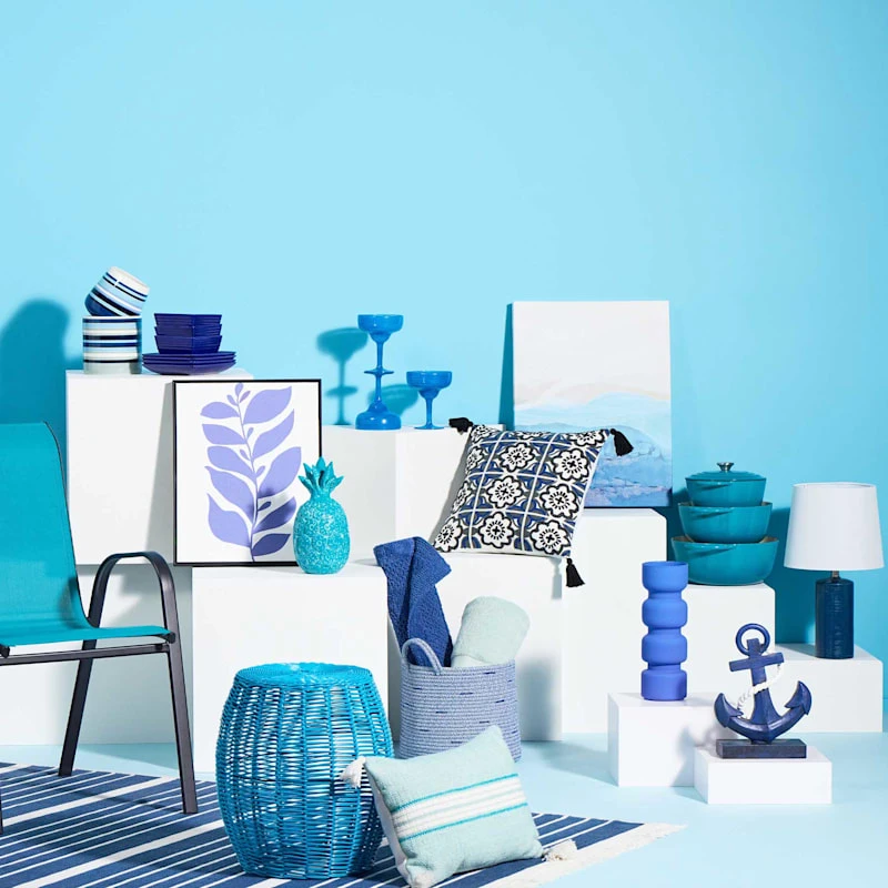 Providence Navy Blue Anchor Garden Statue, 13.5" - Image 3