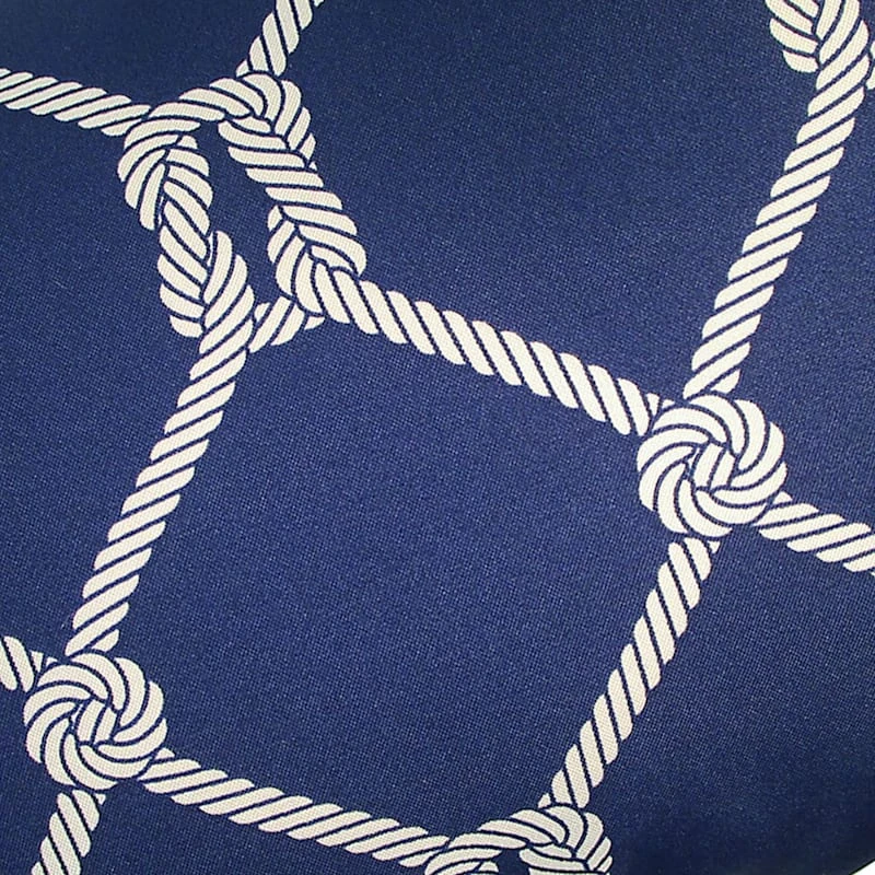Providence Navy Rope Oversized Outdoor Throw Pillow, 20" - Image 2