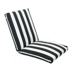 Providence Onyx Awning Striped Hinged Outdoor Cushion