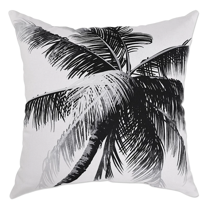 Providence Palm Leaf Outdoor Throw Pillow, 16"