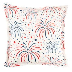 Providence Patriotic Fireworks Outdoor Throw Pillow, 18"