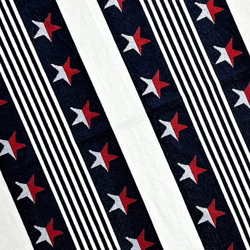 Providence Patriotic Stars & Stripes Beach Towel, 34x62 - Image 2