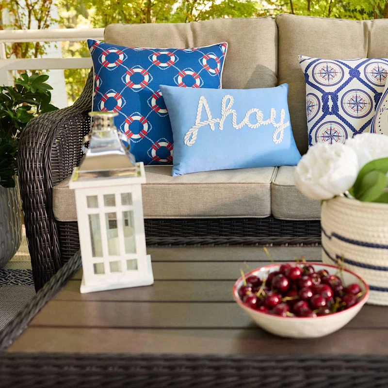 Providence Ring Buoy Outdoor Throw Pillow, 20" - Image 3