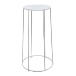 Providence White Metal Sailor Plant Stand, Large