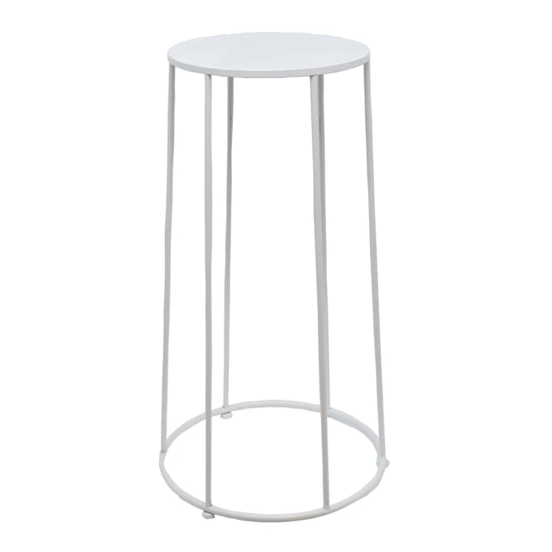 Providence White Metal Sailor Plant Stand, Large