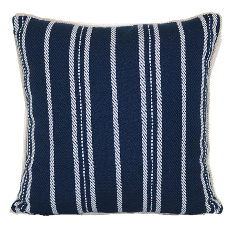 Providence Woven Rope Outdoor Throw Pillow, 18"