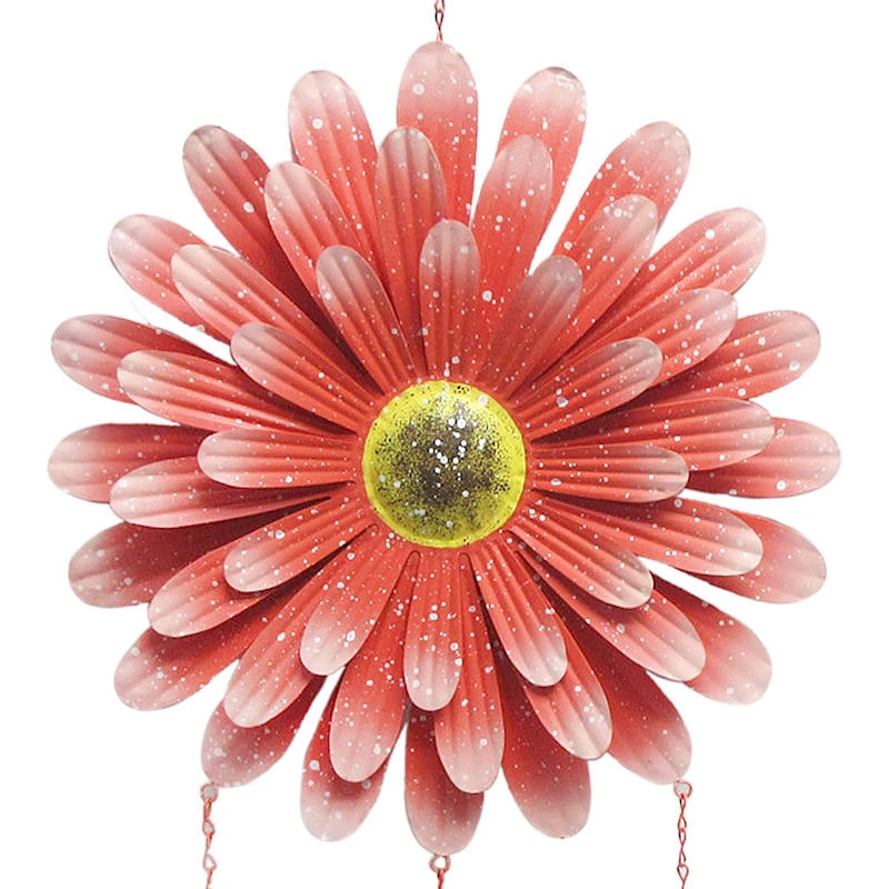 Red Flower Suncatcher Wind Chime - Image 2