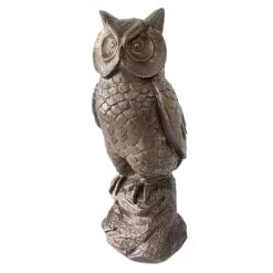 Rustic Owl Garden Statue, 15"