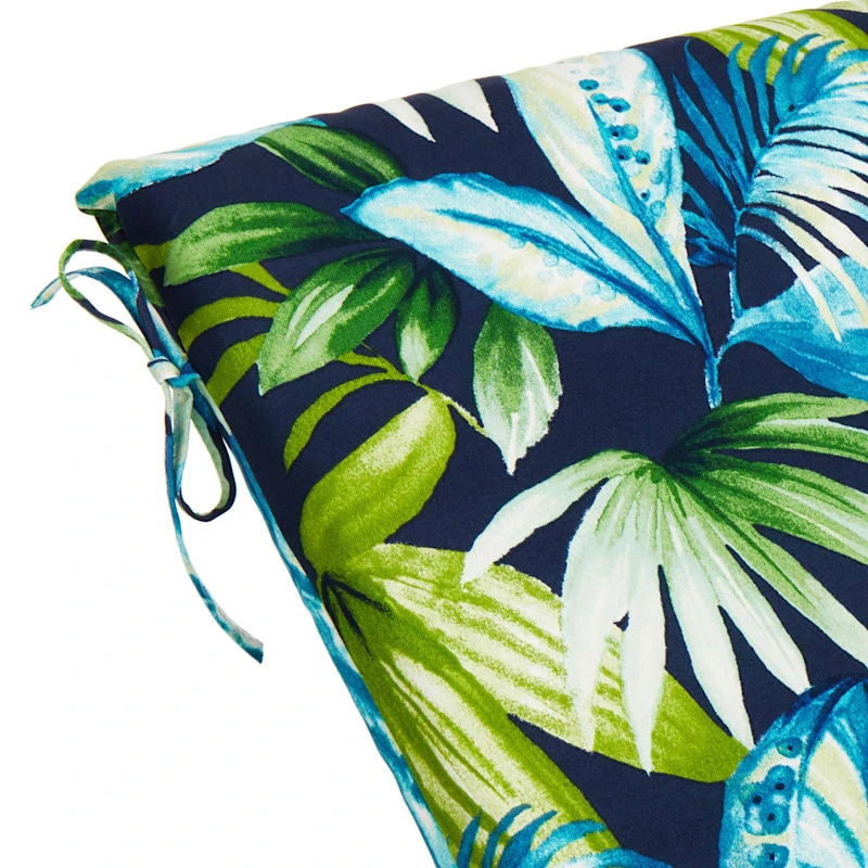 Seneca Navy Blue Basic Outdoor Chaise Lounge Cushion - Image 3