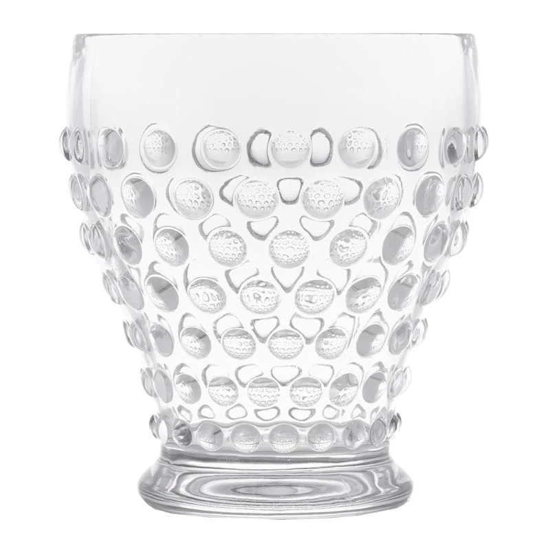 Set Of 4 Hobnail Textured Plastic Cup, 12oz