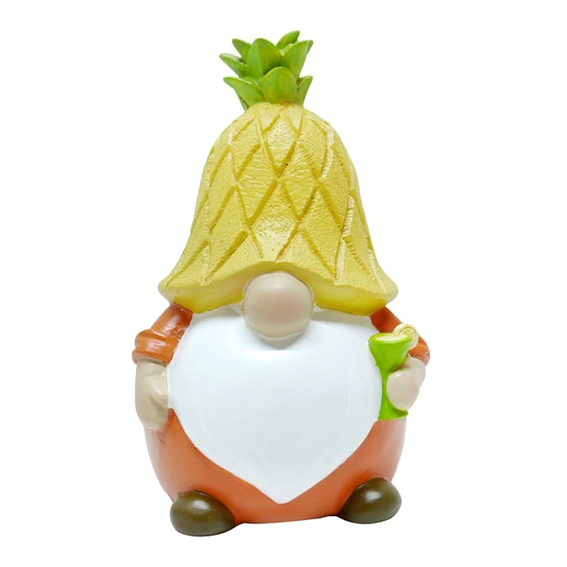 Sunny Club Outdoor Fruity Fun Pineapple Garden Gnome, 8"